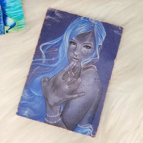 Y2K Miniature Art Prints Punk Rock Woman Mermaids Numbered Hand Signed 2010 - Picture 5 of 12